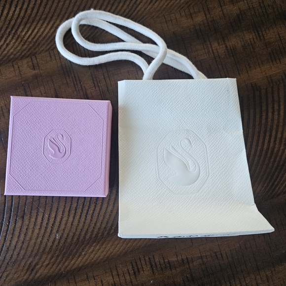Swarovski Jewelry - Swarovski Pink Jewelry Box with White Bag
